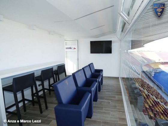 Lecce calcio, ultimati i lavori della nuova Area Skybox - Corriere Salentino