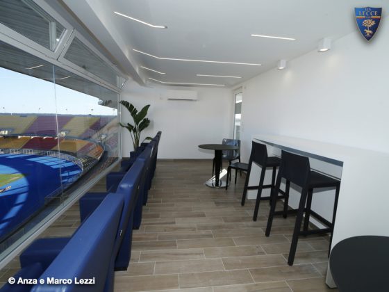 Lecce calcio, ultimati i lavori della nuova Area Skybox - Corriere Salentino