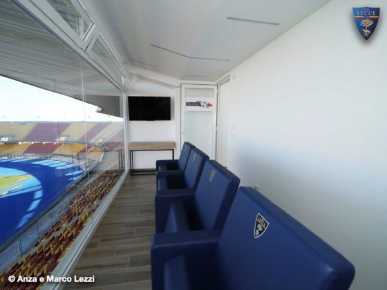 Lecce calcio, ultimati i lavori della nuova Area Skybox - Corriere Salentino