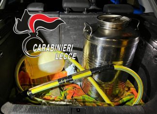 Fermati a bordo di un’auto con 60 litri di gasolio rubati, finiscono ai domiciliari due giovani