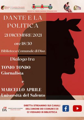 "Dante e la Politica", a Diso un focus sull'esperienza politica di Dante - Corriere Salentino