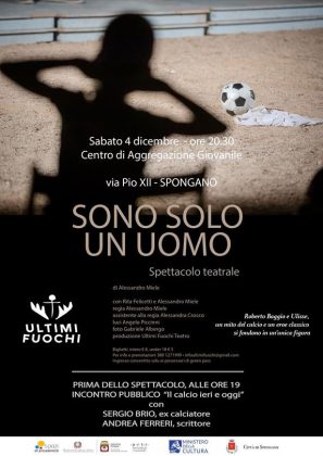 “Sono solo un uomo", incontro con Sergio Brio e spettacolo teatrale dedicato a Roberto Baggio - Corriere Salentino