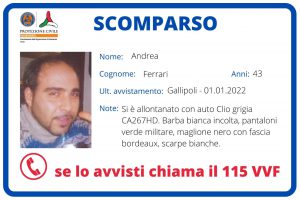 Si allontana da casa in auto, poi più nessuna traccia: scomparso un 43enne. Ricerche a tappeto - Corriere Salentino