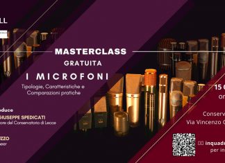 “I Microfoni”, sabato 15 gennaio una masterclass gratuita al Conservatorio Tito Schipa di Lecce