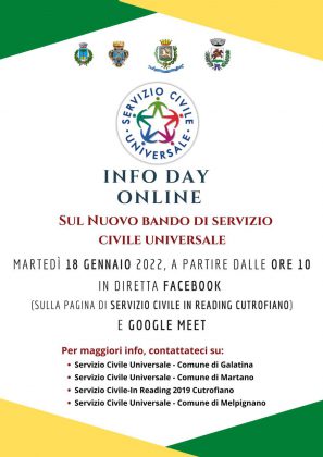 Infoday per tutti i futuri operatori volontari del Servizio Civile Universale - Corriere Salentino