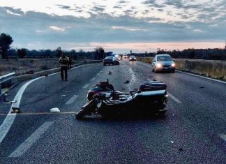 Impatto tra auto e moto sulla statale alle prime luci dell’alba: ferito centauro