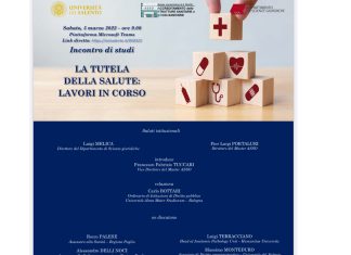 «La tutela della salute: lavori in corso». Incontro di studio a Unisalento il 5 marzo 2022