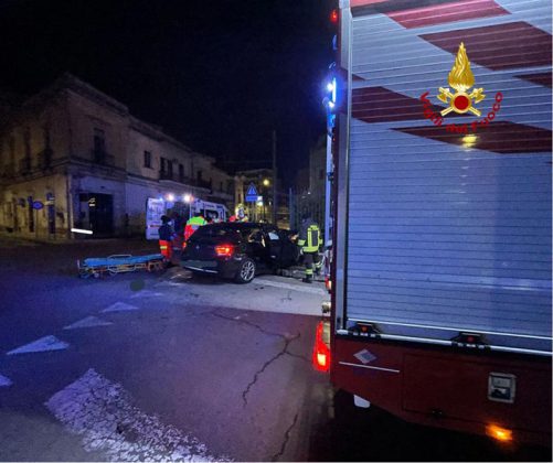 Con l'auto contro il muro della Chiesa dell’Idria: 40enne in Rianimazione, positivo ad alcol e droghe - Corriere Salentino