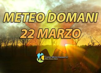 Le previsioni meteo di oggi 22 marzo 2022