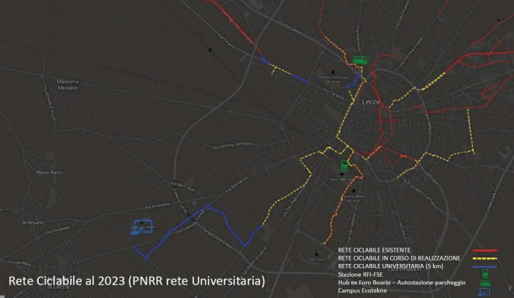 Rete ciclabile universitaria con il Pnrr, approvato il progetto di fattibilità - Corriere Salentino