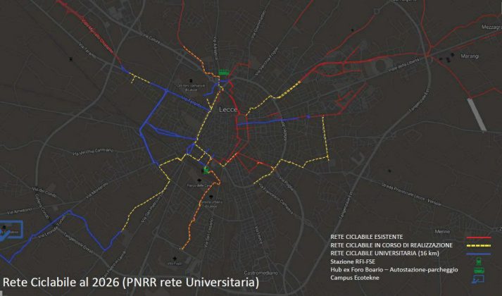 Rete ciclabile universitaria con il Pnrr, approvato il progetto di fattibilità - Corriere Salentino
