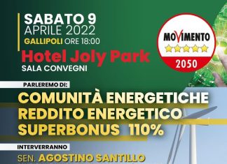 “Comunità Energetiche, Reddito Energetico, Superbonus 110%”, sabato l’incontro M5S