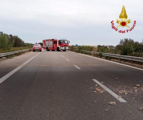 Piovono calcinacci dal ponte, intervengono i vigili del fuoco: chiuso un tratto della provinciale - Corriere Salentino