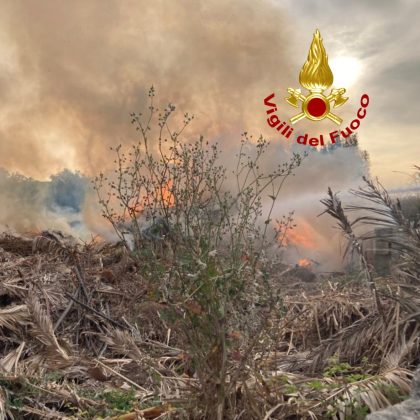 Deposito in fiamme a Nardò, rogo alla periferia di Lecce: il fumo si dirige verso le case e mette in allerta i cittadini - Corriere Salentino