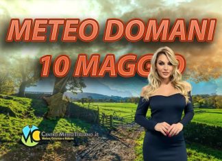 Le previsioni meteo di oggi 10 maggio 2022