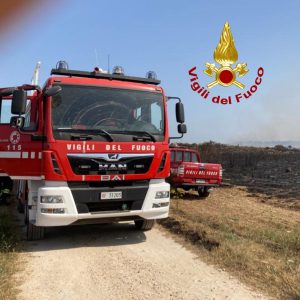 Divampano le fiamme vicino al parco di Rauccio: rogo domato dopo ore di lavoro - Corriere Salentino