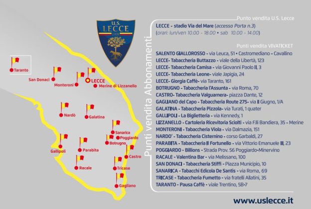 Abbonamenti: obiettivo 25mila. Ecco tutte le novità. Nuove maglie: eleganza e sobrietà - Corriere Salentino