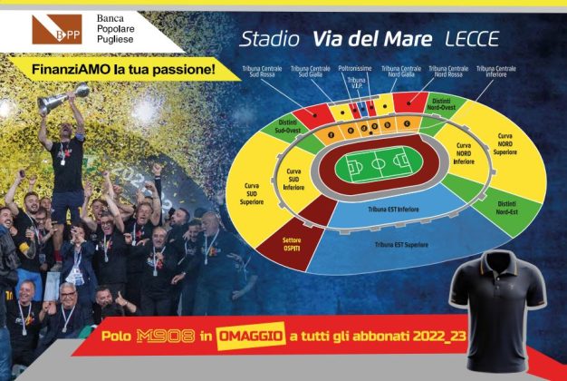 Abbonamenti: obiettivo 25mila. Ecco tutte le novità. Nuove maglie: eleganza e sobrietà - Corriere Salentino