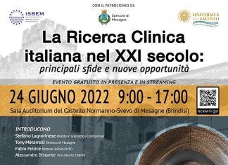Ricerca clinica in Italia. Convegno scientifico a Mesagne
