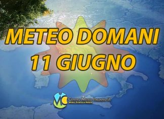 Le previsioni meteo per il weekend