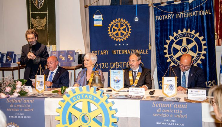 Settant'anni di Rotary Club Lecce, festeggiamenti e presentazione del libro sulla storia del club leccese - Corriere Salentino