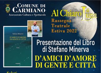 “D’amici D’amore Di gente e Città”, presentazione a Carmiano dell’ultimo libro di Stefano Minerva