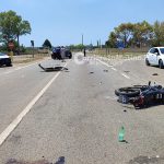 Impatto tra auto e moto all'incrocio: centauro in ospedale con codice rosso - Corriere Salentino