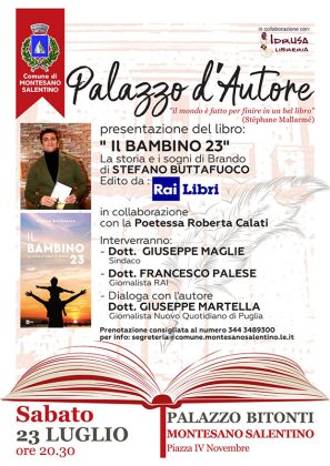 Poesia e solidarietà, due appuntamenti il 22 e 23 luglio a Tricase e Montesano Salentino - Corriere Salentino