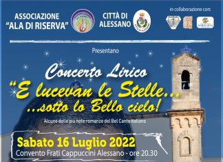 Tutto pronto per il Concerto Lirico “E Lucevan le stelle…sotto lo Bello cielo”