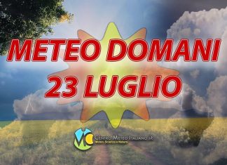 Le previsioni meteo del weekend