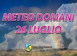 Le previsioni meteo di oggi 26 luglio 2022