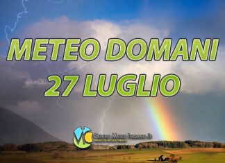 Le previsioni meteo di oggi 27 luglio 2022