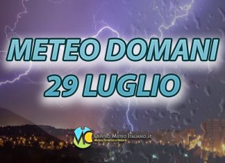 Le previsioni meteo di oggi 29 luglio 2022