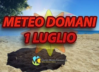Le previsioni meteo di oggi 1 luglio 2022