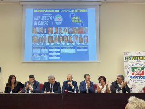 Tajani presenta la squadra con Congedo in platea: “Centrodestra unito”. Caroppo: “Ritorno a casa”. D’Antini fedele al partito: “Mi sento un soldato” - Corriere Salentino