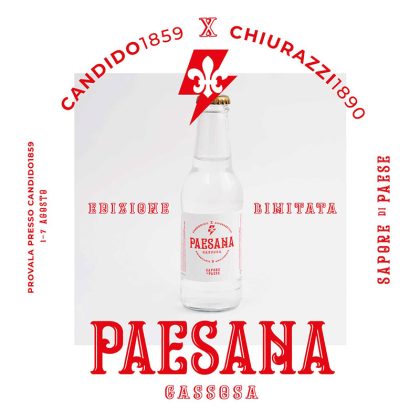 Mercatino del Gusto, Candido 1859 presenta Paesana - sapore di paese, la gassosa al gusto di arancia e salvia - Corriere Salentino