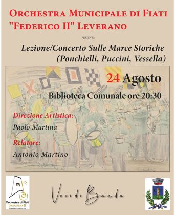 A Leverano Estate 2022 esibizione dell’Orchestra di fiati “Federico II” - Corriere Salentino