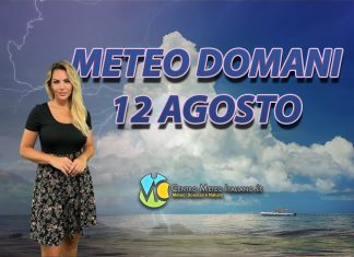 Le previsioni meteo di oggi 12 agosto 2022