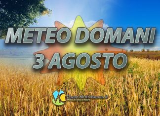 Le previsioni meteo di oggi 3 agosto 2022