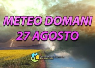 Le previsioni meteo del weekend