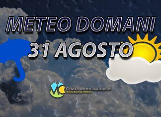 Le previsioni meteo di oggi 31 agosto 2022
