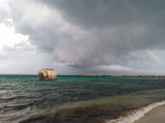 Forte tromba d'aria sul litorale adriatico: alberi e cartelli sradicati. Un palo cade su un'auto - Corriere Salentino