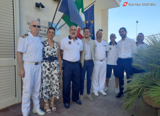 Porto Cesareo: visita del Contrammiraglio Vincenzo Leone – direttore marittimo della Puglia e della Basilicata jonica