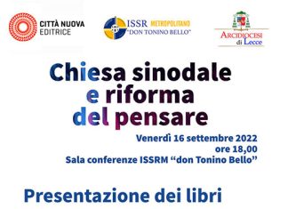 “Chiesa sinodale e riforma del pensare”. Il teologo Piero Coda a Lecce