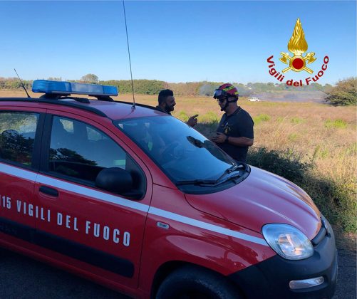 Fiamme sul litorale Adriatico, in azione anche un Canadair: in fumo 67 ettari di macchia mediterranea, boschi e canneti - Corriere Salentino