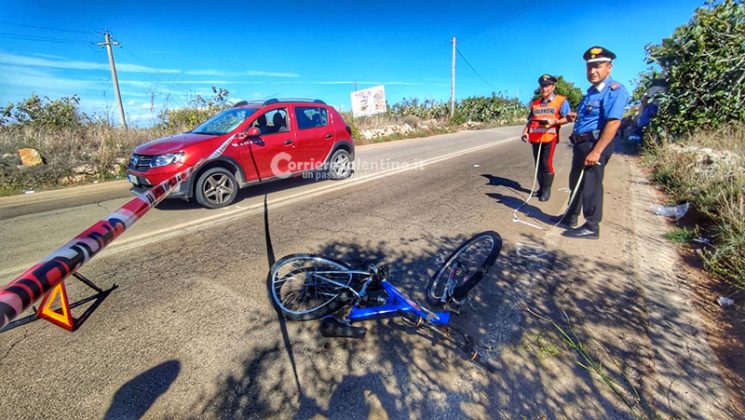 Schianto tra auto e bicicletta, ciclista portato d'urgenza in ospedale: "codice rosso" - Corriere Salentino