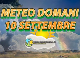 Le previsioni meteo del weekend