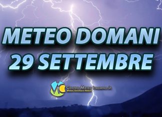 Le previsioni meteo di oggi 29 settembre 2022