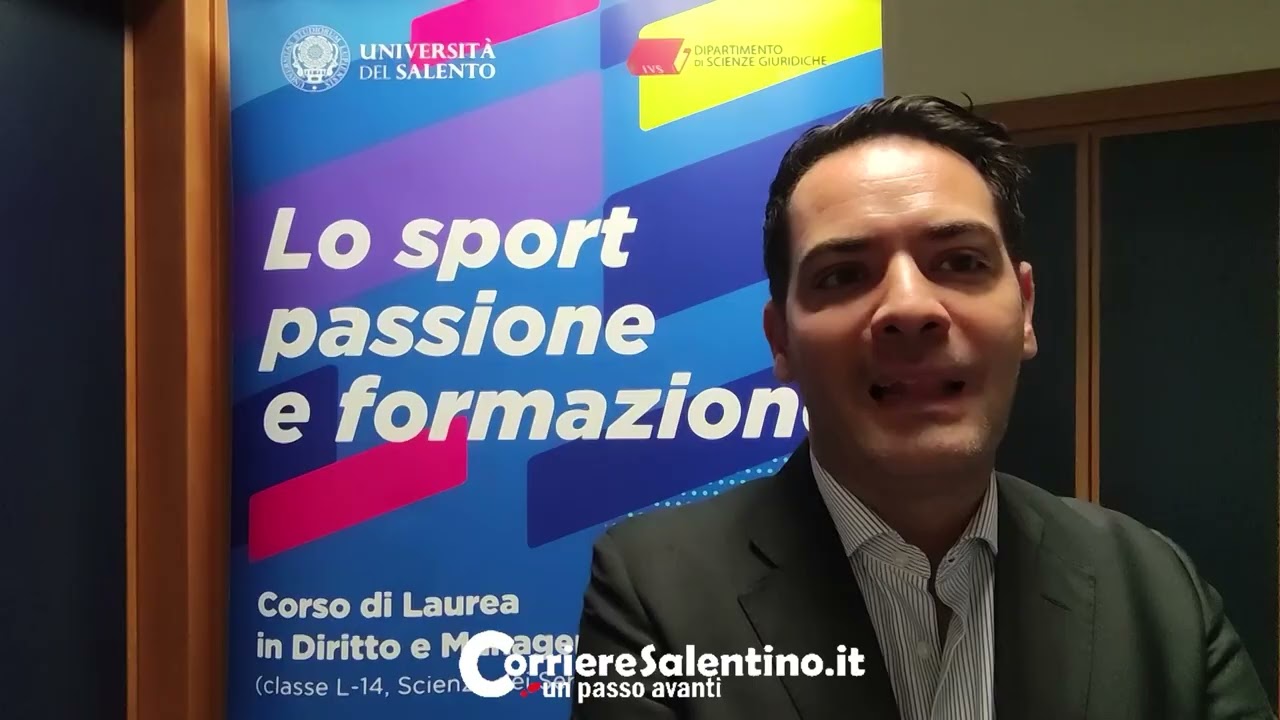 Unisalento. Michele Sciscioli, capo del Dipartimento Sport del Governo