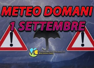 Le previsioni meteo di oggi 1 settembre 2022